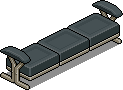 Black Lobby Bench