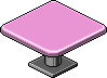 Sakura Pink Square Dining Table