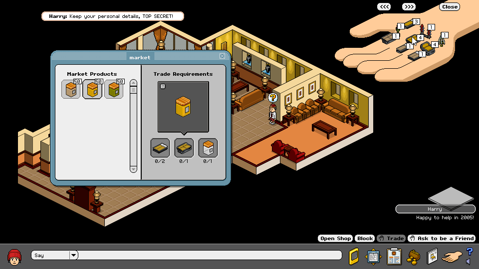 Step 2: Completing a Trade with NPCs